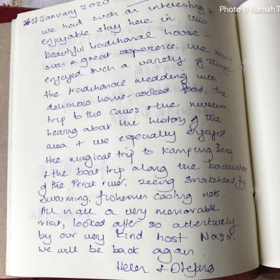 Words From The Guest Book