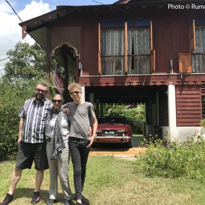 The happy Streng family at Rumah Tiang 16.