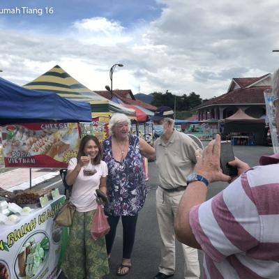 Shopping for some goodies at the pasar malam.