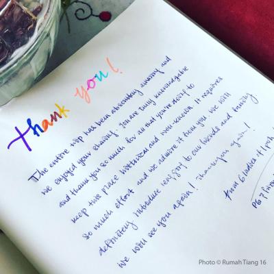 Words From The Guest Book