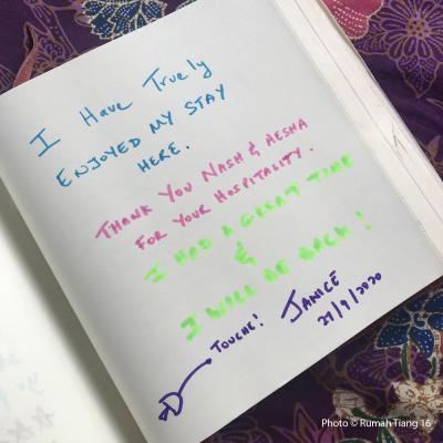 Words From The Guest Book