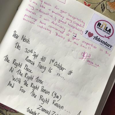 Words From The Guest Book