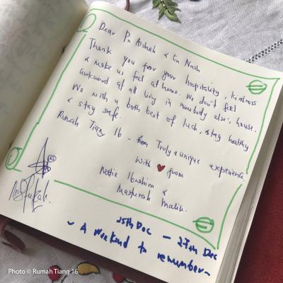 Words From The Guest Book