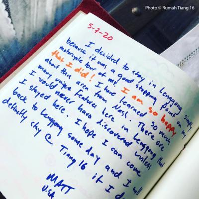 Words From The Guest Book