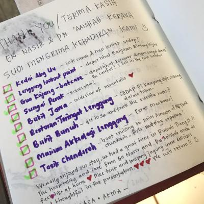 Words From The Guest Book