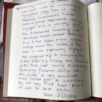 Words From The Guest Book